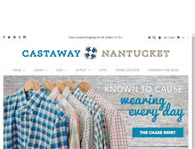 Tablet Screenshot of castawayclothing.com